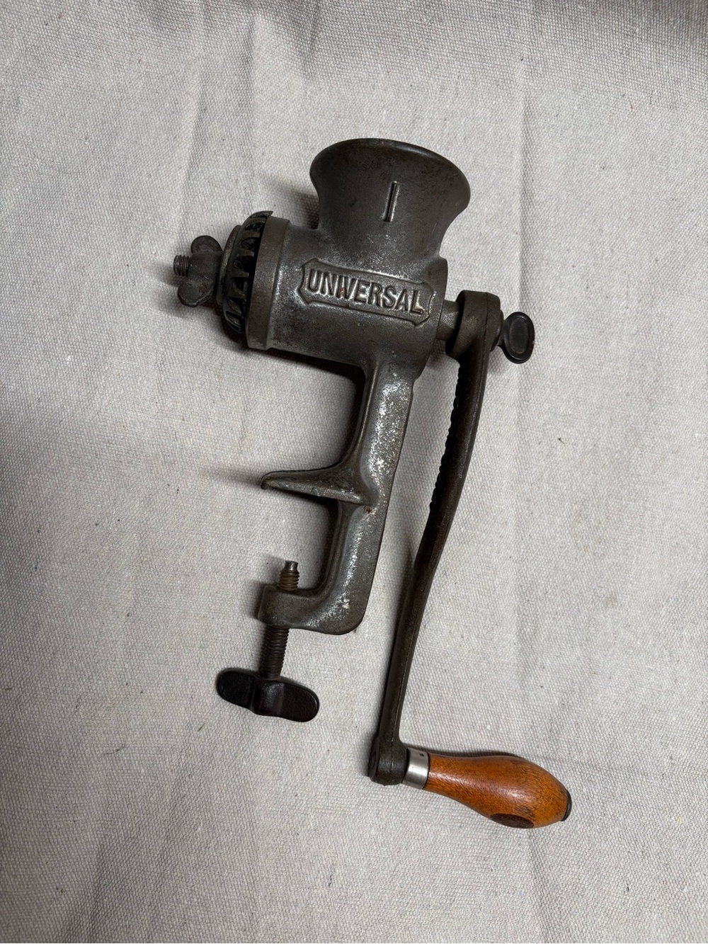 Antique Universal Co. food chopper and meat grinder